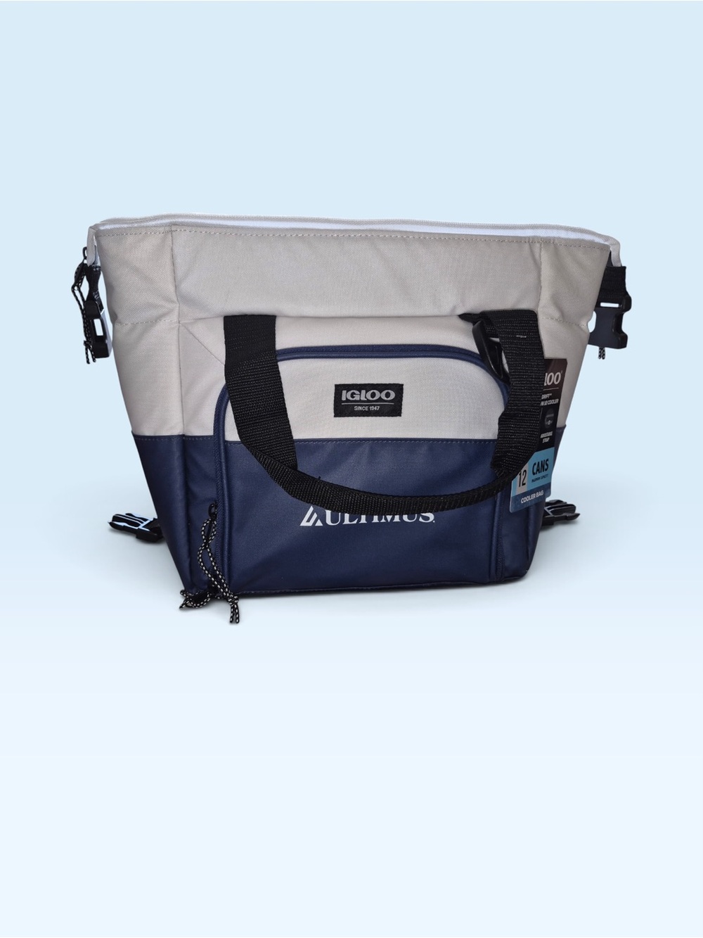 Igloo Navy and Light Gray Insulated Tote Cooler Bag